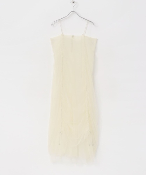 SENSE OF PLACE by URBAN RESEARCH(センスオブプレイスバイアーバンリサーチ)の「チュールレイヤードキャミワンピース(ワンピース・レディース・アイボリー/ブラウン/チャコールグレー・ONE)」の22枚目の写真