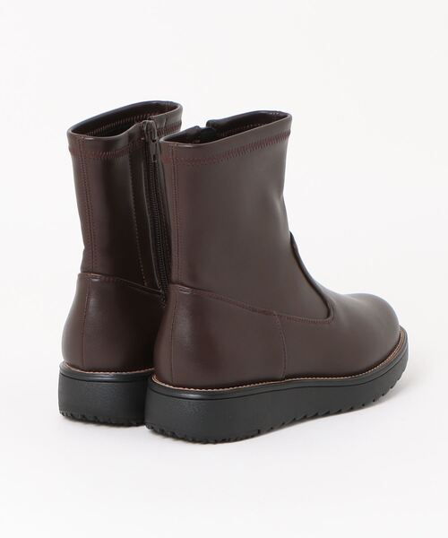 HEAL ME（ヒールミー）の「HEAL ME ヒールミー レディース ストレッチブーツ【幅広3E/滑りにくい/暖か裏起毛】 224414（ブーツ・レディース・ベージュ系その他/ブラウン/ブラック・24.0cm/23.5cm/23.0cm/22.5cm/25.5cm/25.0cm/24.5cm）」の4枚目の写真