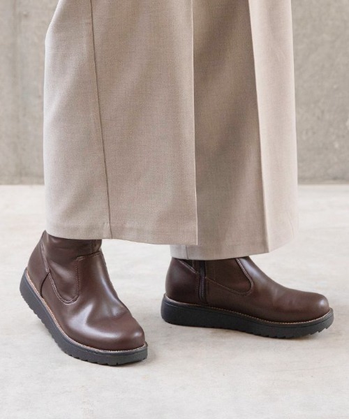 HEAL ME（ヒールミー）の「HEAL ME ヒールミー レディース ストレッチブーツ【幅広3E/滑りにくい/暖か裏起毛】 224414（ブーツ・レディース・ベージュ系その他/ブラウン/ブラック・24.0cm/23.5cm/23.0cm/22.5cm/25.5cm/25.0cm/24.5cm）」の3枚目の写真