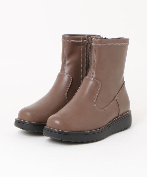 HEAL ME（ヒールミー）の「HEAL ME ヒールミー レディース ストレッチブーツ【幅広3E/滑りにくい/暖か裏起毛】 224414（ブーツ・レディース・ベージュ系その他/ブラウン/ブラック・24.0cm/23.5cm/23.0cm/22.5cm/25.5cm/25.0cm/24.5cm）」の7枚目の写真