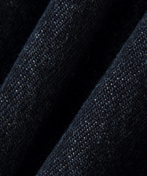 Fano Studios（ファノ ストゥディオズ）の「ミドルウエスト スエードデザイン ストレートデニム FQ24K026【Fano Studios】（デニムパンツ・レディース・ダークブルー・L/M/S）」の11枚目の写真