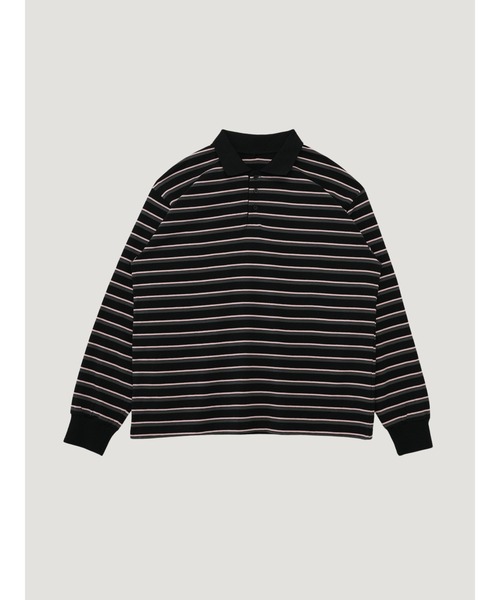セール】ボーダー 長袖 ポロシャツ ユニセックス（Tシャツ