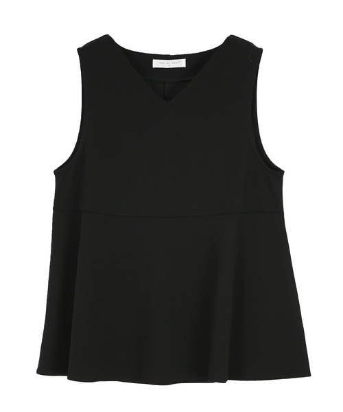 and it_（アンドイット）の「梨地ペプラムプルオーバーベスト（ベスト・レディース・アイボリー/ラベンダー/ブラック/ネイビー・M/L）」の22枚目の写真