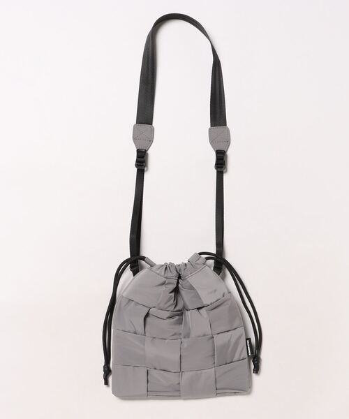 【Km】【it】【ADAMPATEK】braided polyester drawstring bag/編み込みナイロン巾着バッグ（ハンドバッグ）｜ADAM PATEK（アダムパテック）