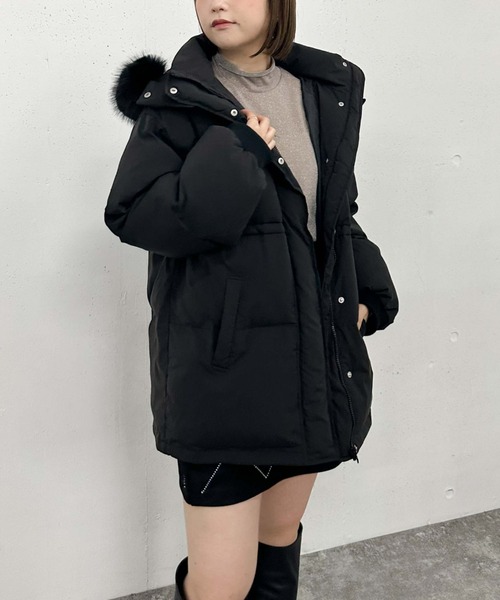 archives（アルシーヴ）の「マルチwayファーフード中綿ブルゾン