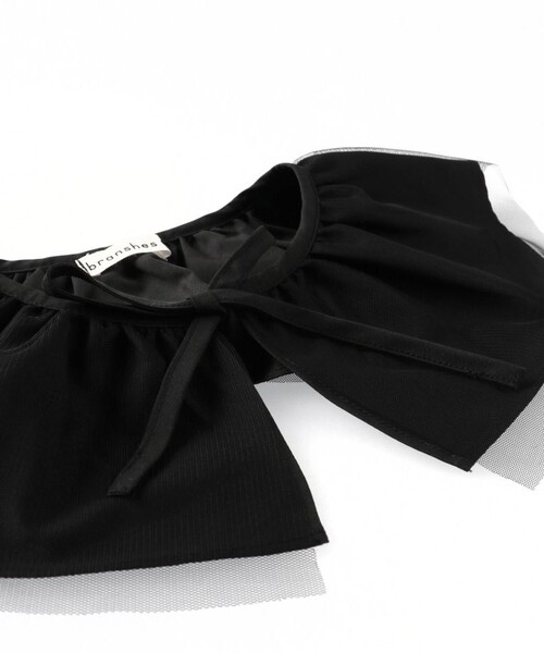 BRANSHES(ブランシェス)の「【b.+A 】金子綾/チュール付き付け襟(付け襟・キッズ・ブラック/オフホワイト・L/M)」の14枚目の写真
