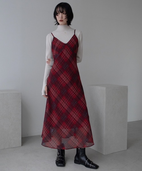 *Red Valentino* チェックワンピース Red Valentino レッド ヴァレンティノ ギンガムチェック ワンピース