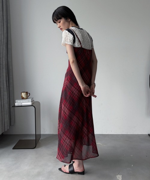 チェックキャミワンピース（ワンピース）｜VACANCY（ヴァカンシー）の