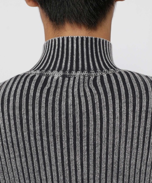 3.3 Field Trip （3.3フィールドトリップ）の「3.3 Field Trip／ピグメントZIPニット（カーディガン/ボレロ・メンズ・ブラック/ダークブラウン・MEDIUM/LARGE）」の8枚目の写真