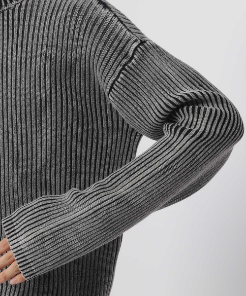 3.3 Field Trip （3.3フィールドトリップ）の「3.3 Field Trip／ピグメントZIPニット（カーディガン/ボレロ・メンズ・ブラック/ダークブラウン・MEDIUM/LARGE）」の10枚目の写真