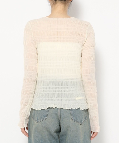 ATTISESSIONシアー フライス シャーリング プルオーバー ATTISESSION＞シャーリングトップス ―2WAY―