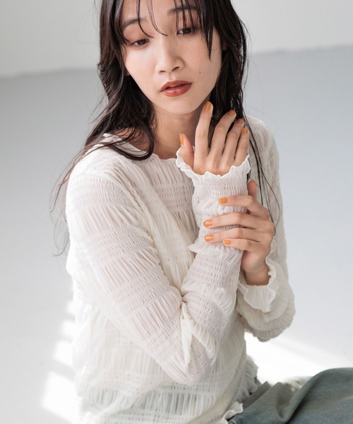 ATTISESSIONシアー フライス シャーリング プルオーバー ATTISESSIONシアー フライス シャーリング プルオーバー