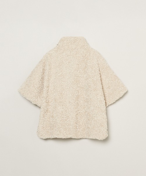 【新品 】three dots スリードッツ　プードルボア ポンチョベスト Millie】Poodle boa poncho｜スリードッツ オフィシャル