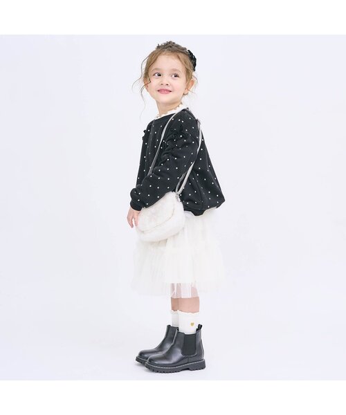 apres les cours（アプレレクール）の「パールリボンファーポシェット（ショルダーバッグ・キッズ・アイボリー・FREE）」の2枚目の写真