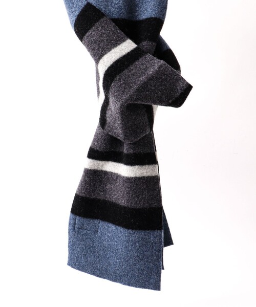ROBERT MACKIE(ロバートマッキー)の「【ROBERT MACKIE/ロバート・マッキー】CROY MUFFLER 20 24AW(マフラー・メンズ・ブラウン系その他/ブルー系その他/レッド系その他・FREE)」の14枚目の写真