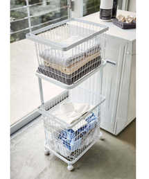 tower（タワー）の「【tower】 ランドリーワゴン＋バスケット（ランドリーグッズ）」