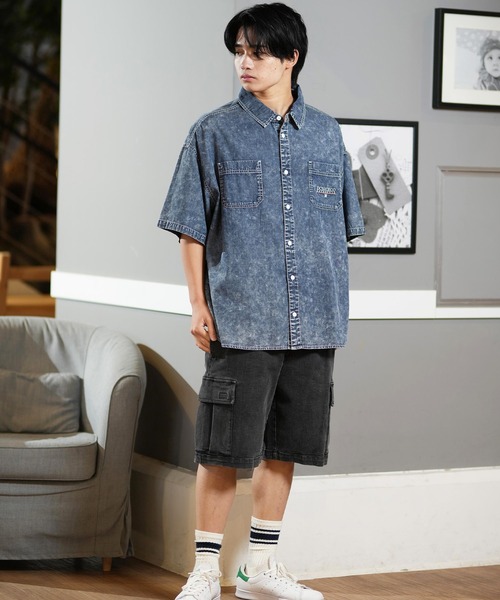 DC(ディーシー)の「DC/ディーシー ワイドカーゴショーツ/ハーフパンツ デニム DWS251078(その他パンツ・メンズ・ライトインディゴブルー/ライトブラック/カーキ/ブラック・L/M/XL)」の15枚目の写真