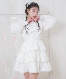 Honey Cinnamonリボン付きドットチュールワンピース リボン付きドットチュールワンピース – BUNNY APARTMENT