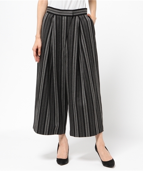 robbem（ロベム）の「【robbem】ストライプガウチョパンツ（その他パンツ・レディース・グリーン/グレー・38）」の12枚目の写真