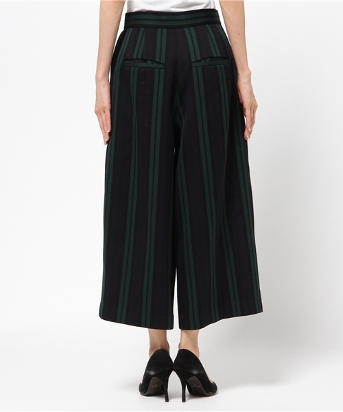 robbem（ロベム）の「【robbem】ストライプガウチョパンツ（その他パンツ・レディース・グリーン/グレー・38）」の4枚目の写真