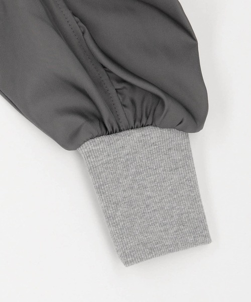 NICOLE white（ニコルホワイト）の「異素材使い裏起毛プルオーバー（Tシャツ/カットソー・レディース・グレー/ホワイト/チャコール・FREE）」の9枚目の写真