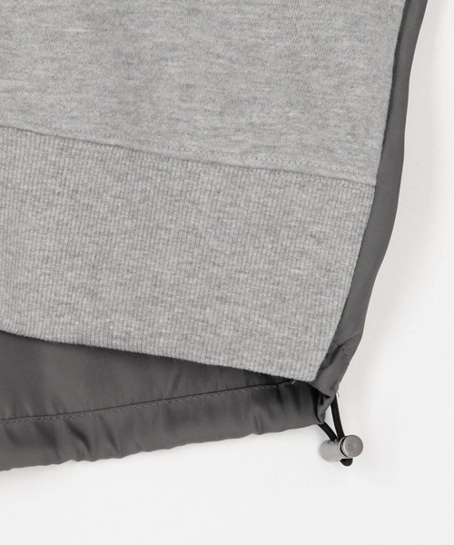 NICOLE white（ニコルホワイト）の「異素材使い裏起毛プルオーバー（Tシャツ/カットソー・レディース・グレー/ホワイト/チャコール・FREE）」の10枚目の写真