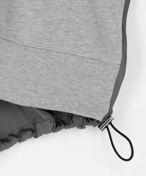 NICOLE white（ニコルホワイト）の「異素材使い裏起毛プルオーバー（Tシャツ/カットソー・レディース・グレー/ホワイト/チャコール・FREE）」の11枚目の写真