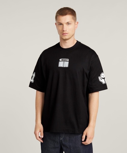 ◆ boohoo ◆ボックス型フードグラフィックTシャツ ギャラクシードッグ 8bitライン｜Tシャツ｜ユニセックス