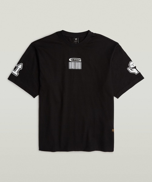Tシャツ・カットソー Boxy T-Shirt セール】BARCODE BOXY T-SHIRT/バーコードグラフィックオーバー