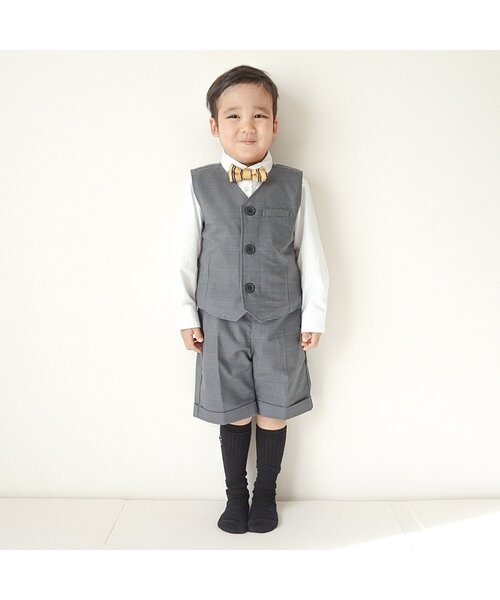 BREEZE（ブリーズ）の「【セットアップ可】フォーマルベスト（スーツベスト・キッズ・ネイビー/グレー・130/120/110/100/90）」の22枚目の写真