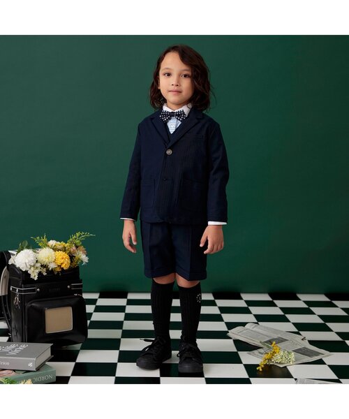BREEZE（ブリーズ）の「【セットアップ可】フォーマルベスト（スーツベスト・キッズ・ネイビー/グレー・130/120/110/100/90）」の19枚目の写真