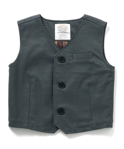 BREEZE（ブリーズ）の「【セットアップ可】フォーマルベスト（スーツベスト・キッズ・ネイビー/グレー・130/120/110/100/90）」の13枚目の写真