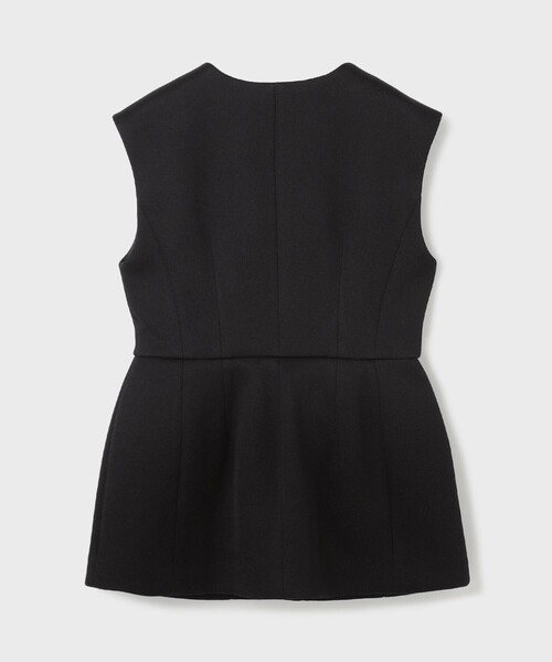 GRACE CONTINENTAL(グレースコンチネンタル)の「ダンボールニットジレジャケット(ノーカラージャケット・レディース・ブラック/キナリ・38/36)」の15枚目の写真