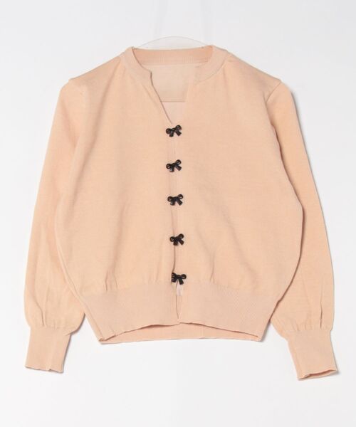 STYLEBLOCK（スタイルブロック）の「フロントリボンニット（ニット/セーター・レディース・グレー/ベージュ系その他/ブラック/ホワイト/レッド・FREE）」の4枚目の写真