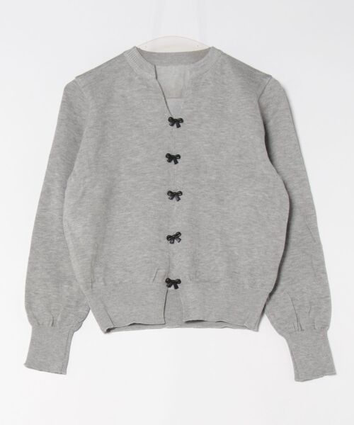 STYLEBLOCK（スタイルブロック）の「フロントリボンニット（ニット/セーター・レディース・グレー/ベージュ系その他/ブラック/ホワイト/レッド・FREE）」の3枚目の写真