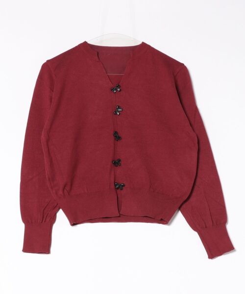 STYLEBLOCK（スタイルブロック）の「フロントリボンニット（ニット/セーター・レディース・グレー/ベージュ系その他/ブラック/ホワイト/レッド・FREE）」の5枚目の写真