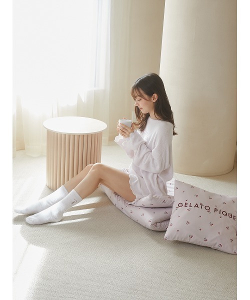 gelato pique Sleep（ジェラートピケスリープ）の「【Sleep】バリエーションプリントクッションカバー（クッション/クッションカバー・レディース・ブルー/アイボリー/ピンク・FREE）」の7枚目の写真