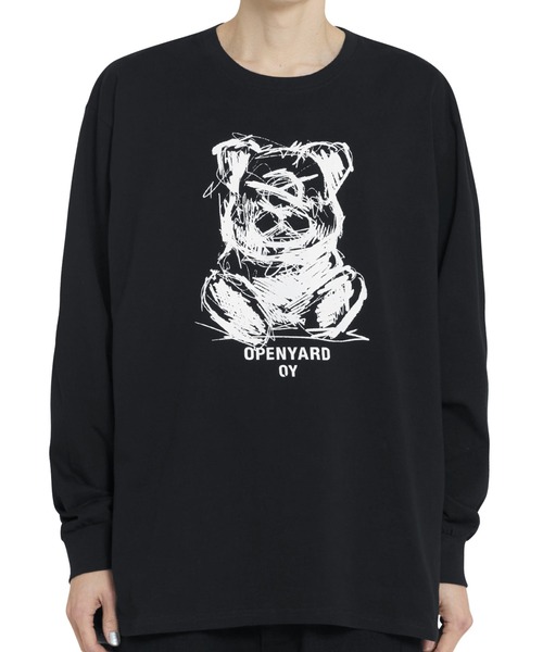 ★OY★SKETCH ODOLLY L/S TEE - BLACK★正規品/韓国直送料込 OY/オーワイ』 SKETCH ODOLLY L/S TEE/スケッチオードリー長袖