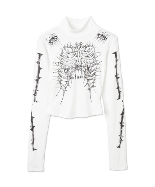 ⭐︎値下げ⭐︎MARK&LONA スカルデザイン タートルネックシャツ　サイズ46 MARK&LONA スカルデザイン タートルネックシャツ サイズ46