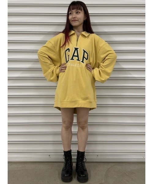 GAP(ギャップ)の「ヴィンテージソフトAthleticロゴ ポロスウェット・トレーナー(スウェット・メンズ・ホワイト系その他/イエロー/ネイビー/ブラウン・XS/XL/L/M/S)」の12枚目の写真