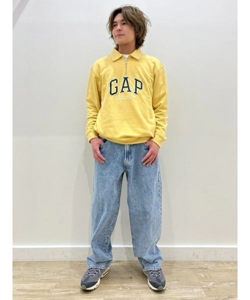 GAP(ギャップ)の「ヴィンテージソフトAthleticロゴ ポロスウェット・トレーナー(スウェット・メンズ・ホワイト系その他/イエロー/ネイビー/ブラウン・XS/XL/L/M/S)」の11枚目の写真