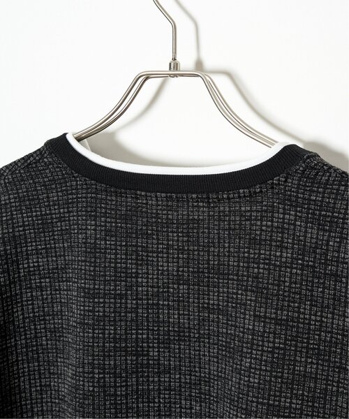 ikka(イッカ)の「ビッグワッフルフェイクベストロンT(Tシャツ/カットソー・メンズ・ネイビー/ライム/ブラック/ベージュ・M/XL/L/S)」の22枚目の写真