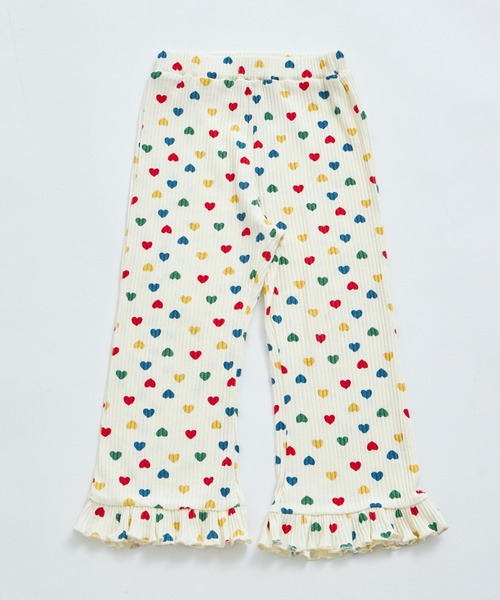 pairmanon（ペアマノン）の「【リブコットン100】ガールズ テレコ 裾フレアパンツ（その他パンツ・キッズ・ブラック/ブラック系その他2/ブラウン/ホワイト系その他/ベージュ/ブラック系その他/ベージュ系その他/ホワイト系その他3/ホワイト系その他2/ブラウン系その他/ピンク系その他/ホワイト系その他4・100/110/140/90/130/150/120）」の14枚目の写真