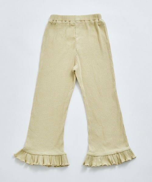 pairmanon（ペアマノン）の「【リブコットン100】ガールズ テレコ 裾フレアパンツ（その他パンツ・キッズ・ブラック/ブラック系その他2/ブラウン/ホワイト系その他/ベージュ/ブラック系その他/ベージュ系その他/ホワイト系その他3/ホワイト系その他2/ブラウン系その他/ピンク系その他/ホワイト系その他4・100/110/140/90/130/150/120）」の18枚目の写真