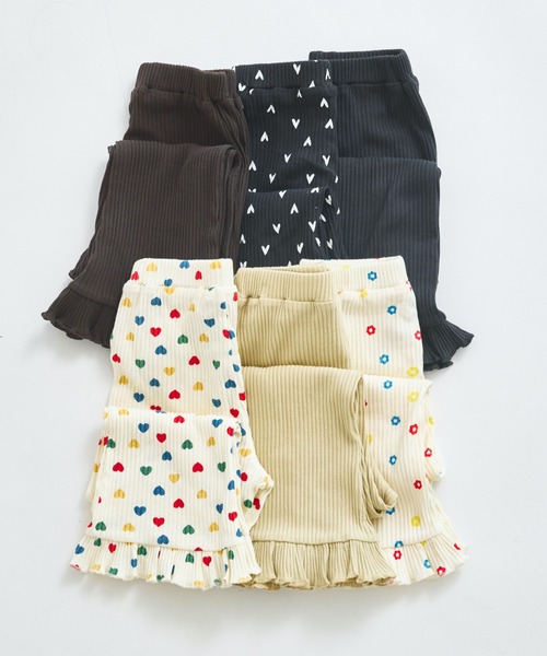 pairmanon（ペアマノン）の「【リブコットン100】ガールズ テレコ 裾フレアパンツ（その他パンツ・キッズ・ブラック/ブラック系その他2/ブラウン/ホワイト系その他/ベージュ/ブラック系その他/ベージュ系その他/ホワイト系その他3/ホワイト系その他2/ブラウン系その他/ピンク系その他/ホワイト系その他4・100/110/140/90/130/150/120）」の22枚目の写真