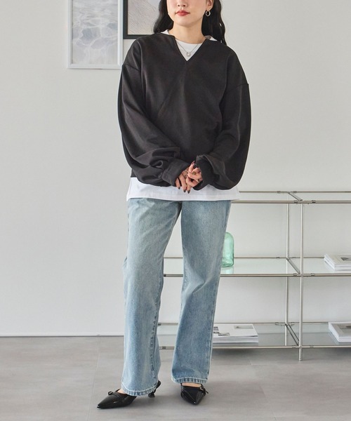 ■AKM■デュアルウォームベアポン L/S キーネック長袖カットソー 楽天市場】ロンT メンズ キーネック 長袖 Tシャツ【スラブ