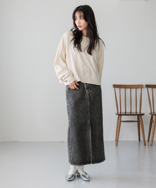 LOWRYS FARM（ローリーズファーム）の「ＣＯＮＥ／アシメタイトスカート　252608（スカート・レディース・グレー/ブラック/ブルー・MEDIUM/LARGE）」の22枚目の写真