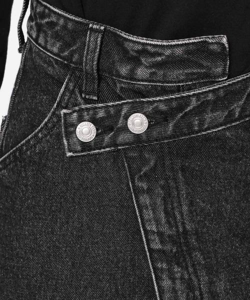 LOWRYS FARM（ローリーズファーム）の「ＣＯＮＥ／アシメタイトスカート　252608（スカート・レディース・グレー/ブラック/ブルー・MEDIUM/LARGE）」の9枚目の写真