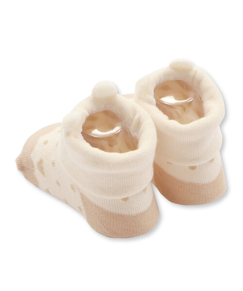 SLAP SLIP BABY（スラップスリップベビー）の「【お揃い】クマウサギひよこクルマモチーフソックスベビー(9~12cm)（ベビーシューズ/ベビーソックス・キッズ・オフホワイト/レッド/ベージュ/イエロー・FREE）」の16枚目の写真