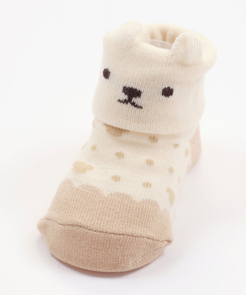 SLAP SLIP BABY（スラップスリップベビー）の「【お揃い】クマウサギひよこクルマモチーフソックスベビー(9~12cm)（ベビーシューズ/ベビーソックス・キッズ・オフホワイト/レッド/ベージュ/イエロー・FREE）」の19枚目の写真